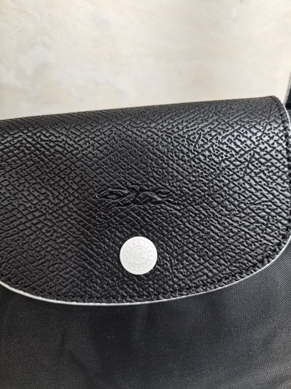 Black Foldable Longchamp Nylon Travel Bag Waterproof Bag - Picture 11 of 13